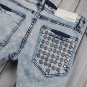 2604100034 Mens Black denim pants
