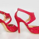 0705100016 lady leather high heel