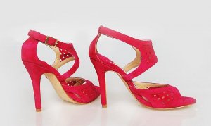 0705100016 lady leather high heel