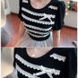 0605100001 lady casual short tee