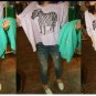 0605100015 lady casual short tee