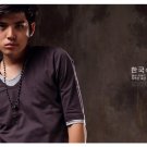 2804100114 mens causal mid sleeve tee