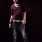2804100114 mens causal mid sleeve tee