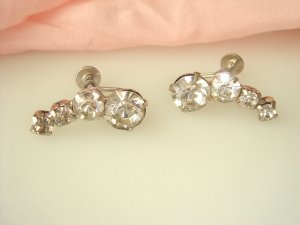 Vintage Rhinestone Earrings