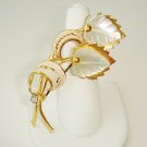 Vintage Continental  Elegant Flower Brooch