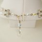 Vintage Two Strand AB Crystal Necklace - Gorgeous