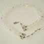Vintage Two Strand AB Crystal Necklace - Gorgeous