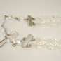 Vintage Two Strand AB Crystal Necklace - Gorgeous