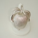 Vintage Sarah Coventry Silver Tone Apple Brooch/Pendant