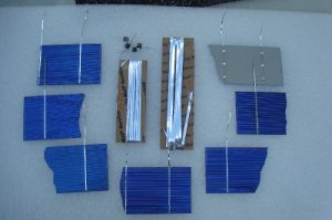 36 BROKEN SOLAR CELLS KIT for SOLAR PANEL Tab Bus Diode