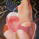 ORIGINAL MODERN Surrealism OIL PAINTING own REAL ART!