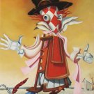 ORIGINAL MODERN Surrealism OIL PAINTING own REAL ART!