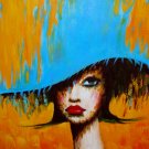 ORIGINAL MODERN Surrealism OIL PAINTING own REAL ART!
