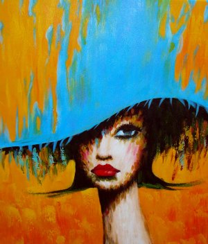 ORIGINAL MODERN Surrealism OIL PAINTING own REAL ART!