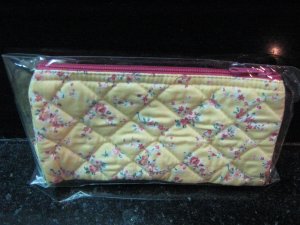 Cute Pink Rose vintage style cosmetic bag (small siez)