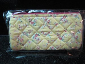 Cute Pink Rose vintage style cosmetic bag (small siez)
