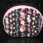 ç¶¿ã®ãã°ã Small Pink & Yellow Roses in Black Coin Bag