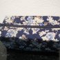 blue roses sqaure shape cosmrtic bag
