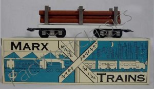 NEW MARX TRAINS 6" 'SPECIAL' WHITE POLE CAR / MINT