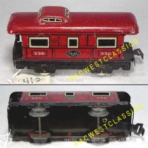 MARX TRAINS NYC 4-WHEEL CABOOSE #556 EX g412