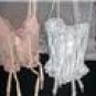 Lingerie 2 LACY CORSETS 60-70s Sz 32A and B-MWT