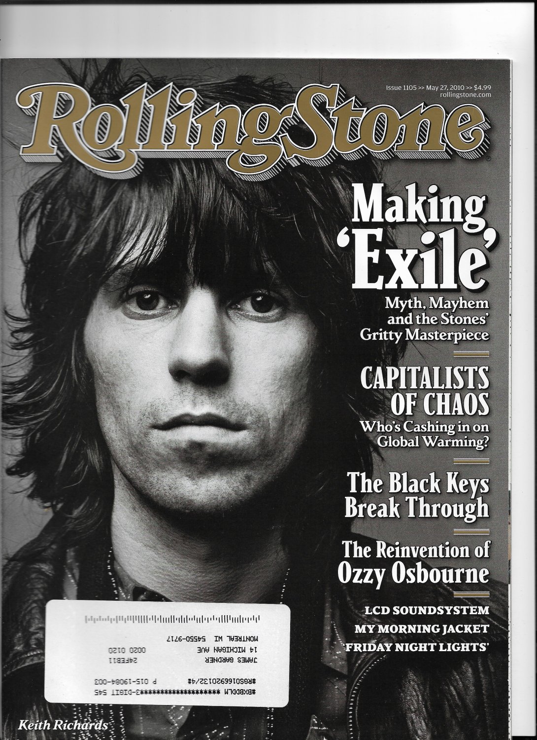 Rolling stone Issue 1105 May 27, 2010 Keith Richards