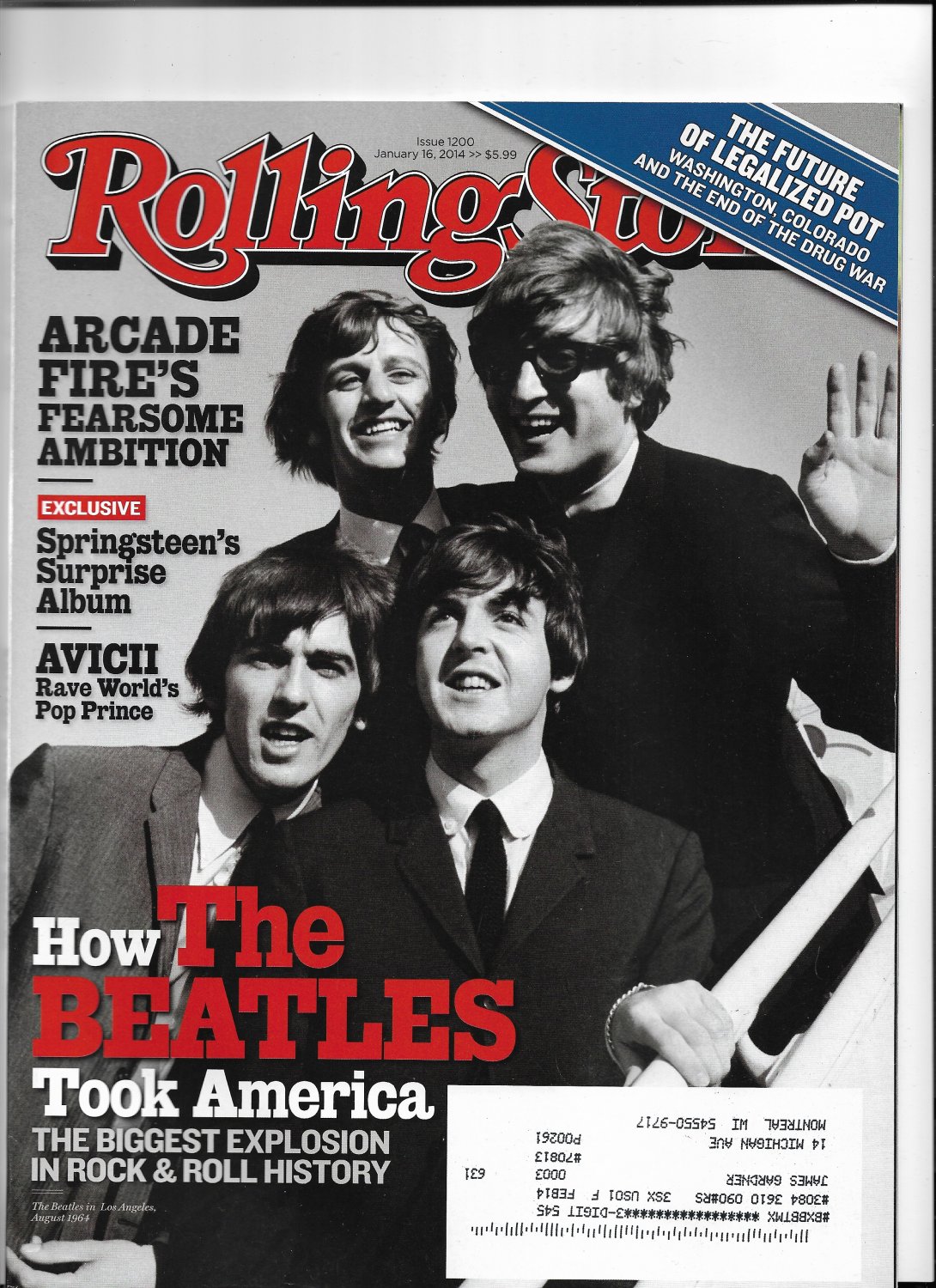 Rolling Stone Magazine - #1200 - The Beatles -January 16, 2014