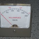 Vintage Simpson Square Panel Meter, 0-1500 Milliamperes