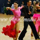 Cerise-red-fuchsia latin dress