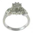 #100. Solid silver engagement ring (DSR447)