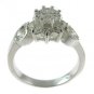 #100. Solid silver engagement ring (DSR447)