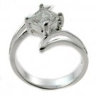 #105. Silver With Created Diamond Ring