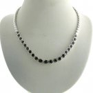 #203. Silver with Genuine Garnet Necklace