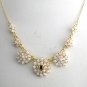 #205. 925 Silver with 14k Gold Plated Opal Necklace