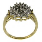 #107. Genuine Diamond 9k Gold Ring