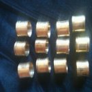 Brass Napkin rings set of 12