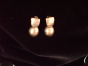 Gold Silver Earring Vintage