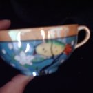 antique Humming Bird Hand Painted Tea Cup & Saucer China Japan