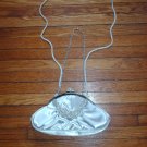 Silver Kate Landry Evening Clutch Rhinestone Bow