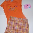 Orange Plaid Skort Set size 4