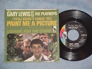 NM/VG++ 45 w/PS--GARY LEWIS/PLAYBOYS-PAINT ME A PICTURE