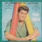 PS ONLY--PAUL ANKA--SUMMER'S GONE--1961--ABC-Par 10147