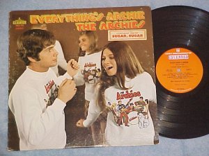THE ARCHIES-EVERYTHING'S ARCHIE--NM/VG+ 1969 LP-Sticker