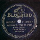 78-CARSON ROBISON-MUSSOLINI'S LETTER TO HITLER-Bluebird