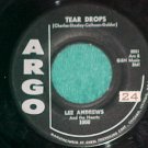 45-LEE ANDREWS & HEARTS-TEAR DROPS-1957-Argo 1000--VG++