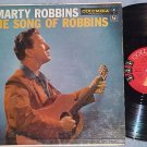 MARTY ROBBINS--THE SONG OF ROBBINS--VG+ 1957 LP--6-eye