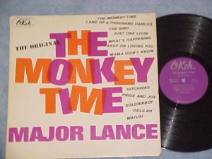 MAJOR LANCE--THE MONKEY TIME--VG+ Mono 1963 LP on Okeh