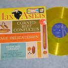 MAX ASNAS--CORNED-BEEF CONFUCIUS-NM/VG+ LP-Yellow Vinyl