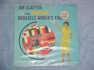 JAN CLAYTON-CAROUSEL-Brussels-SEALED Disney LP-WDL-3036