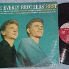 EVERLY BROTHERS' BEST-1959 LP-Metronome label, Blue jkt